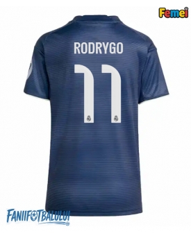 Real Madrid Rodrygo Goes #11 Tricou Fotbal Replică 2025-26 Femei Deplasare